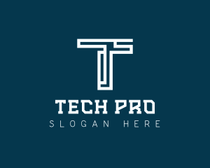 Technology - Digital Technology Letter T logo design
