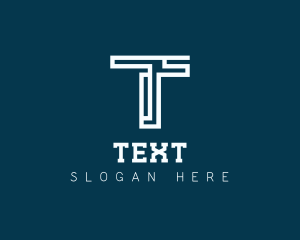 Digital Technology Letter T logo design