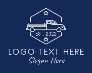 Haulage - Truck Transportation Vehicle logo design