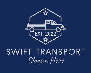 Truck Transportation Vehicle logo design