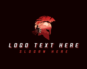 Roman Spartan Warrior logo design