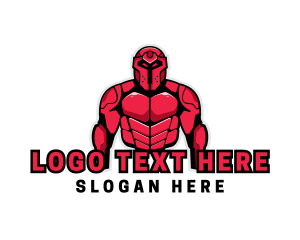 Thug - Gaming Muscle Robot logo design