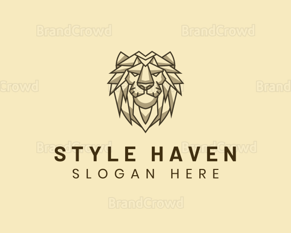 Geometric Animal Lion Logo