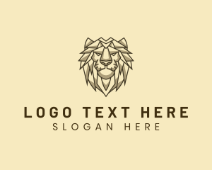 Geometry - Geometric Animal Lion logo design