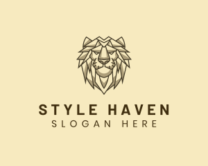 Geometric Animal Lion Logo