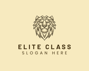 Geometric Animal Lion logo design