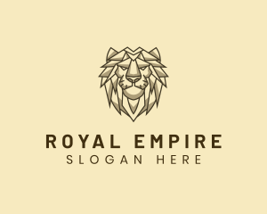 Geometric Animal Lion logo design