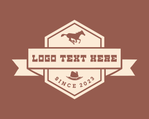 Horse - Western Cowboy Grill logo design