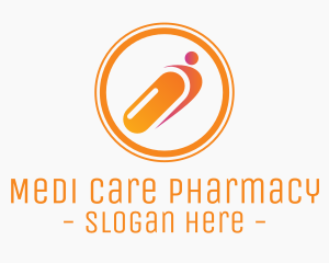 Orange Pill Pharmacist logo design