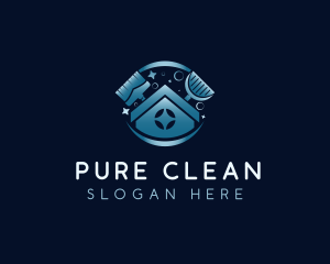 Janitorial Cleaning Maintenance logo design