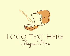 Sliced Bread - Food Bread Bakery logo design