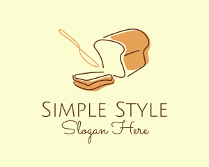 Minimal - Food Bread Bakery logo design