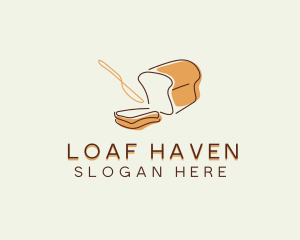 Loaf - Food Bread Bakery logo design