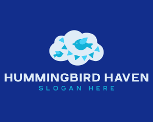 Nursery Cloud Bird logo design