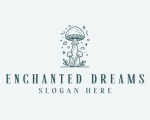 Fairytale - Mushroom Herbal Fungus logo design