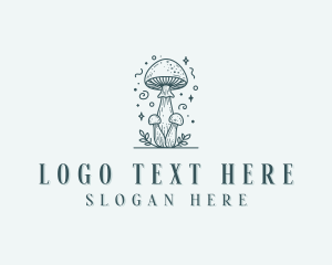 Mushroom Herbal Fungus Logo