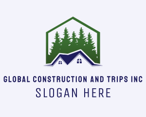 Rental - Cabin House Property logo design