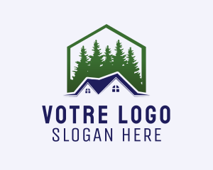 Structure - Cabin House Property logo design