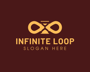 Loop - Infinity Loop Hourglass logo design