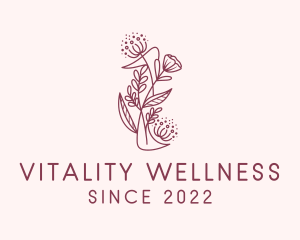 Floral Wellness Garden logo design