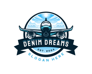 Airplane Travel Tour Plane logo design