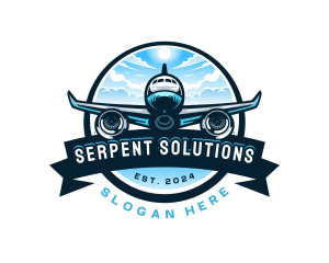 Airplane Travel Tour Plane logo design