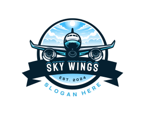 Airplane - Airplane Travel Tour Plane logo design