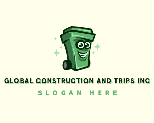 Trash Bin Recycle Logo
