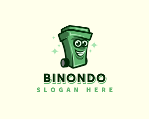 Garbage Bin - Trash Bin Recycle logo design