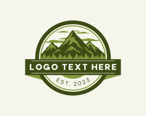 Nature Forest Mountain Logo