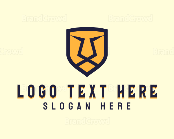 Angry Wild Lion Logo