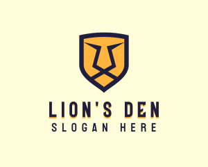 Angry Lion Shield  logo design