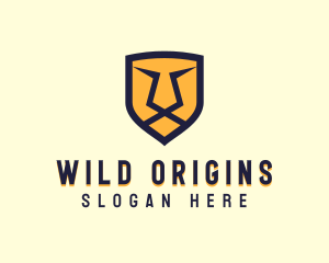 Angry Wild Lion  logo design