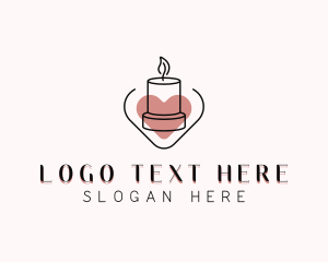 Candlelight - Artisanal Decor Candle logo design