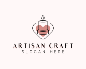 Artisanal Decor Candle logo design