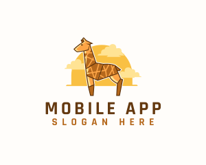 Cute - Giraffe Animal Safari logo design