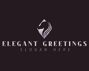 Equine Elegant Horse logo design