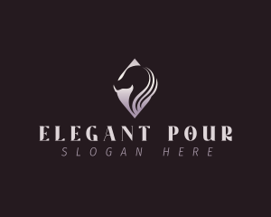 Equine Elegant Horse logo design