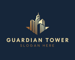 Gradient Tower Buildings logo design