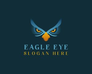 Eyes Owl Bird logo design