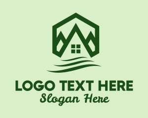 House - Green Nature Housing logo design