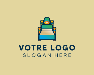 Bedding - Modern Hotel Bed logo design