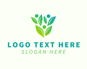 People - Community Garden Planting logo design
