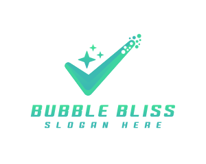 Bubble - Bubble Clean Check logo design