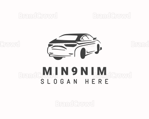 Sedan Car Driving Logo