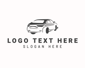 Drive - Sedan Car Driving logo design