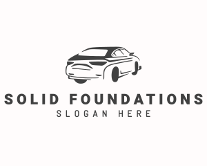 Sedan Car Driving Logo