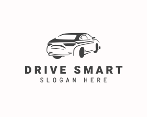 Sedan Car Driving logo design