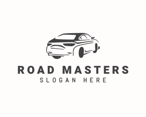 Sedan Car Driving logo design