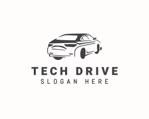 Sedan Car Driving logo design